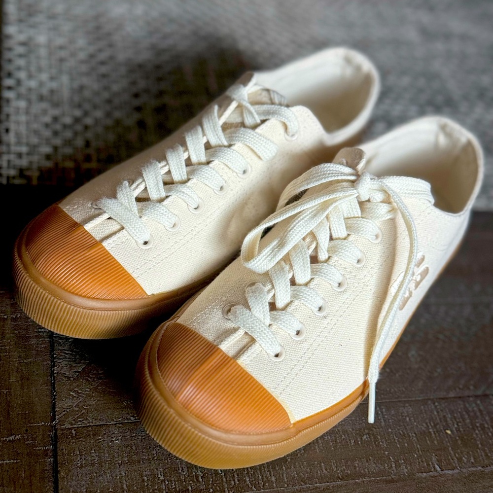 Ganni classic low sneaker in Egret
